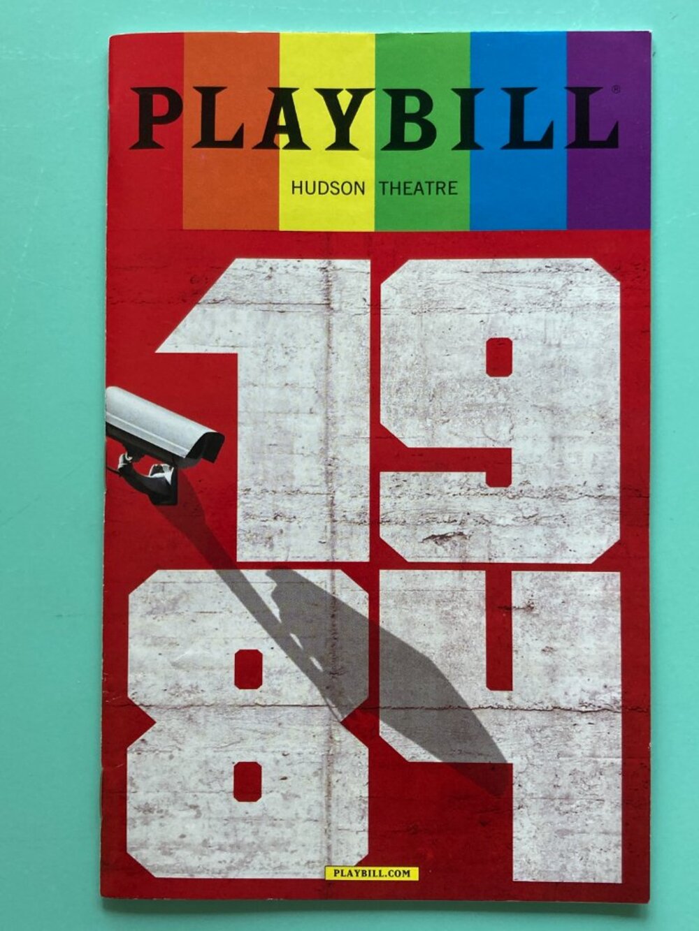 Pride Color Playbill 1984 Tom Sturridge Olivia Wilde Reed Birney George Orwell